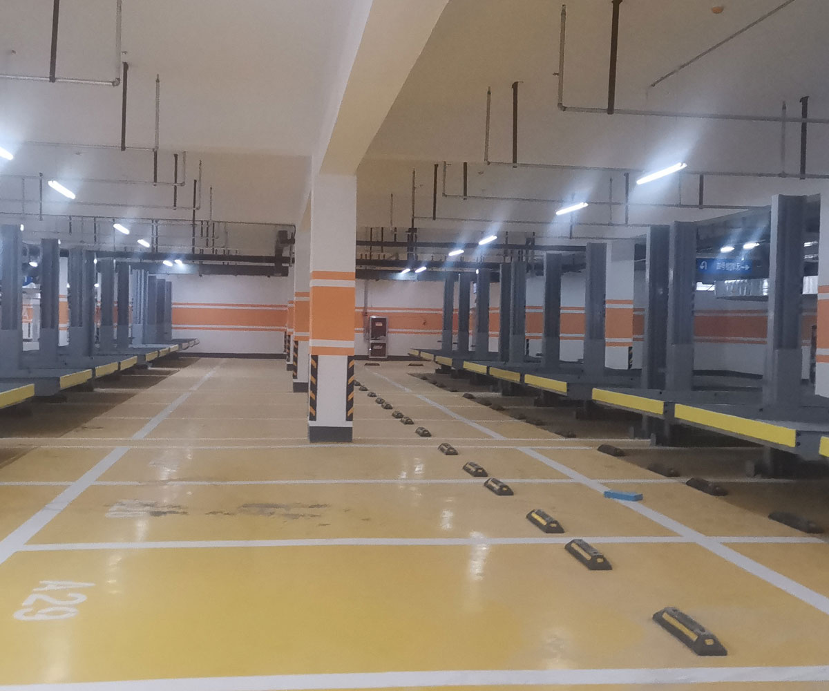 二層簡易升降機械停車場回收